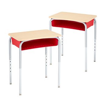 Learniture Structure Series Open Front School Desk (2 Pack)