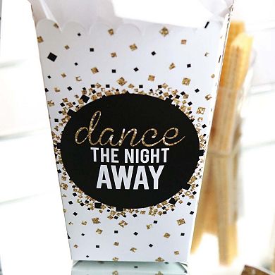Big Dot Of Happiness Prom - Prom Night Party Favor Popcorn Treat Boxes - Set Of 12
