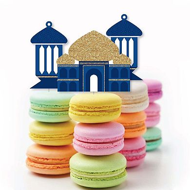 Big Dot Of Happiness Ramadan - Dessert Cupcake Toppers - Eid Mubarak Clear Treat Picks 24 Ct