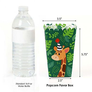 Big Dot Of Happiness Jungle Party Animals Birthday Or Baby Shower Favor Popcorn Boxes 12 Ct