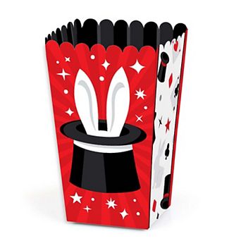 Big Dot Of Happiness Ta-da, Magic Show Magical Birthday Party Favor Popcorn Treat Boxes 12 ct