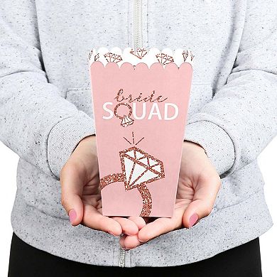 Big Dot Of Happiness Bride Squad Rose Gold Bachelorette Party Favor Popcorn Treat Boxes 12 Ct