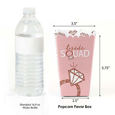 Big Dot Of Happiness Bride Squad Rose Gold Bachelorette Party Favor Popcorn Treat Boxes 12 Ct