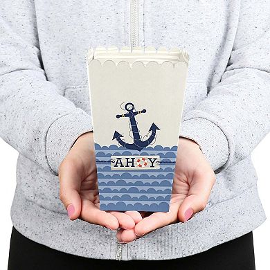 Big Dot Of Happiness Ahoy Nautical Baby Shower Birthday Party Favor Popcorn Treat Boxes 12 Ct