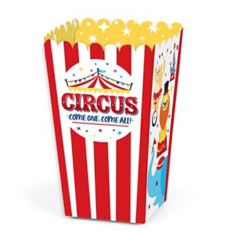 Big Dot Of Happiness Carnival Step Right Up Circus Carnival Party Favor Popcorn Boxes 12 ct