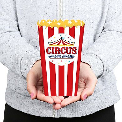Big Dot Of Happiness Carnival Step Right Up Circus Carnival Party Favor Popcorn Boxes 12 Ct