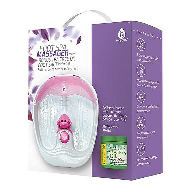 Pursonic Foot Spa Massager with Tea Tree Oil Foot Salt Scrub (Warming Function)