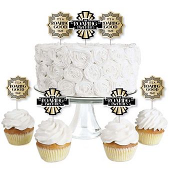 Big Dot Of Happiness Roaring 20's - Cupcake Toppers 1920s Art Deco Jazz Treat Picks - 24 ct
