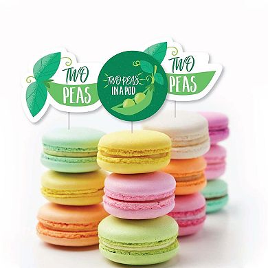 Big Dot Of Happiness Double The Fun Twins Two Peas In A Pod Cupcake Toppers Treat Picks 24 Ct
