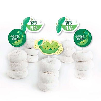 Big Dot Of Happiness Double The Fun Twins Two Peas In A Pod Cupcake Toppers Treat Picks 24 Ct