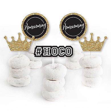 Big Dot Of Happiness Hoco Dance Dessert Cupcake Toppers Homecoming Clear Treat Picks 24 Ct