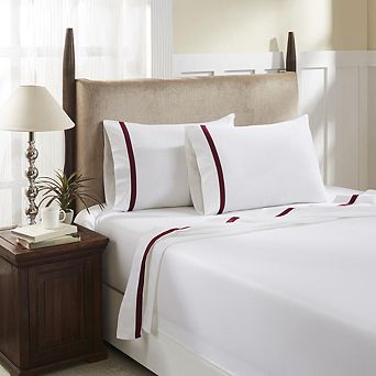 500 Thread Count Deep Pocket Tonal Cotton Sateen Sheet - 4 pc Set