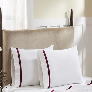 500 Thread Count Deep Pocket Tonal Cotton Sateen Sheet - 4 Piece Set