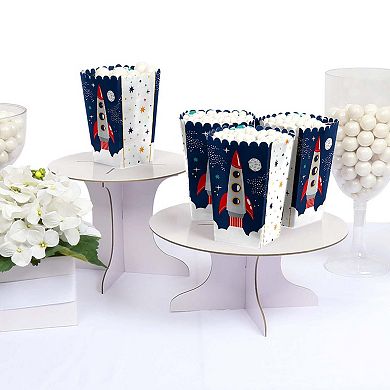 Big Dot Of Happiness Blast Off To Outer Space - Party Favor Popcorn Treat Boxes - 12 Ct