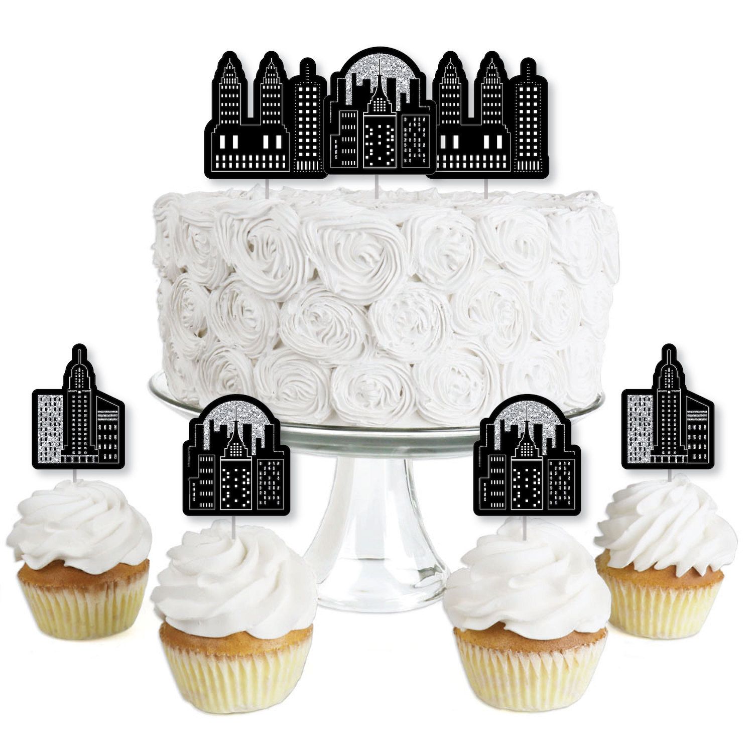 Big Dot Of Happiness Blast Off To Outer Space - Cupcake Decoration
