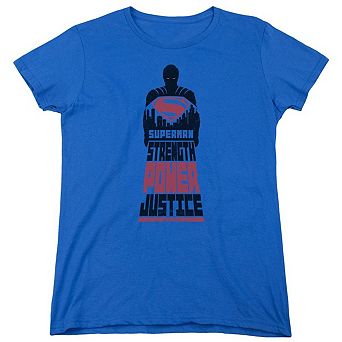 Batman V Superman Super Justice Short Sleeve Womens T-shirt