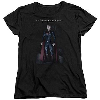Batman V Superman Stand Tall Short Sleeve Womens T-shirt