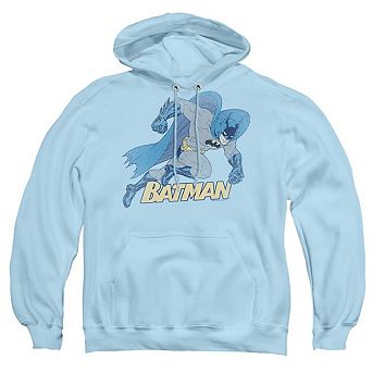 Batman Running Retro Adult Pull Over Hoodie