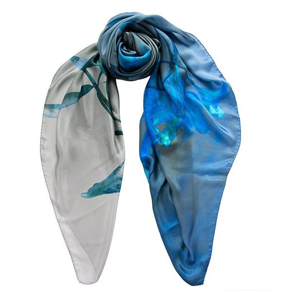 Mercedes - Large Silk Satin Scarf For Women