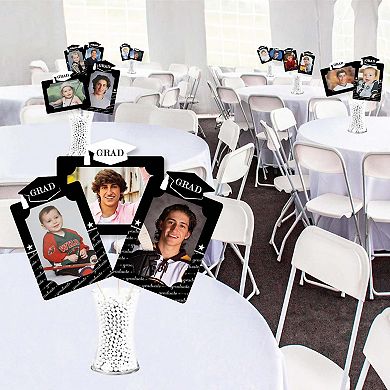 Big Dot Of Happiness Graduation Cheers - 2025 Graduation Party Centerpiece Sticks - Table Toppers - Set Of 15