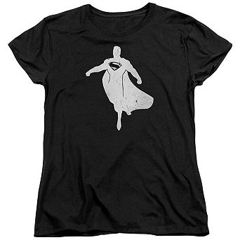 Batman V Superman Superman Silhouette Short Sleeve Womens T-shirt