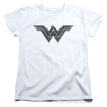 Batman V Superman Folded And Distressed Short Sleeve Womens T-shirt