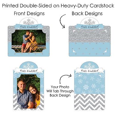 Big Dot Of Happiness Winter Wonderland Picture Centerpiece Sticks Photo Table Toppers 15 Pc
