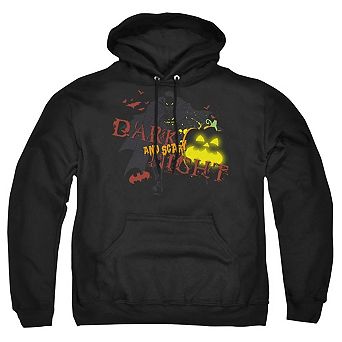 Batman Dark And Scary Night Adult Pull Over Hoodie
