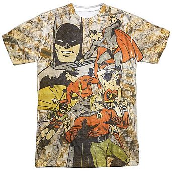 Dc Comics All Stars Short Sleeve Adult Poly Crew T-shirt