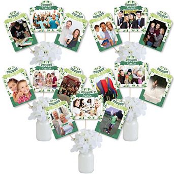 Big Dot Of Happiness Family Tree Reunion Gathering - Centerpiece Photo Table Toppers 15 pc