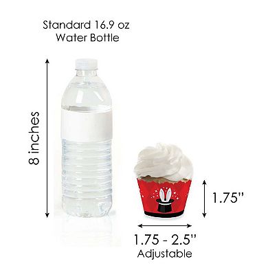 Big Dot Of Happiness Ta-da, Magic Show Decor - Cupcake Wrappers & Treat Picks Kit 24 Ct