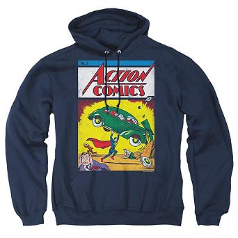Superman Action No. 1 Adult Pull Over Hoodie