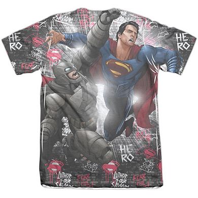 Batman V Superman Showdown Sleeve T-shirt