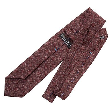 Moretti - Extra Long Printed Silk Tie For Men