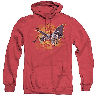 Batman Bats Dont Scare Me Adult Heather Hoodie