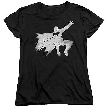 Batman V Superman Knight Silhouette Short Sleeve Womens T-shirt