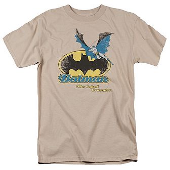 Batman Caped Crusader Retro Short Sleeve Adult T-shirt