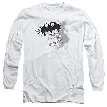 Batman I Am Vengeance Long Sleeve Adult T-shirt