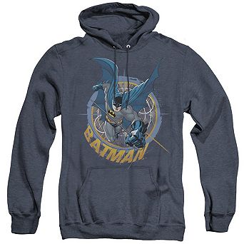 Batman In The Crosshairs Adult Heather Hoodie