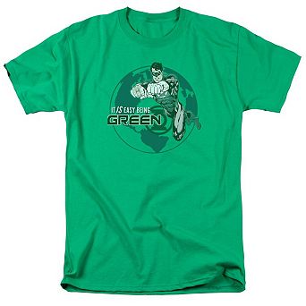 Green Lantern Easy Being Green Short Sleeve Adult T-shirt