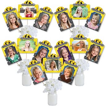 Big Dot Of Happiness Grand Slam Fastpitch Softball - Centerpiece Photo Table Toppers 15 ct
