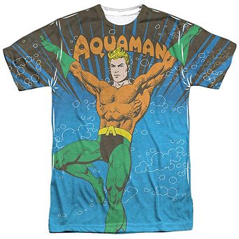 Dc Comics Underwater Sub Short Sleeve Adult Poly Crew T-shirt
