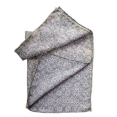 Gubbio - Large Silk Pocket Square For Men