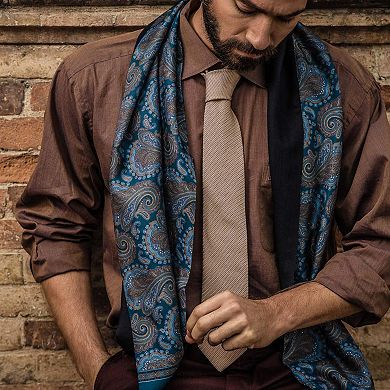 Camelo - Extra Long Silk Grenadine Tie For Men