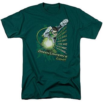 Green Lantern Flying Oath Short Sleeve Adult T-shirt