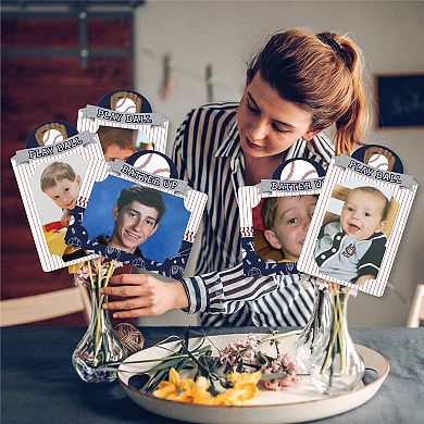 Big Dot Of Happiness Batter Up Baseball Party - Picture Centerpiece Photo Table Toppers 15 Ct