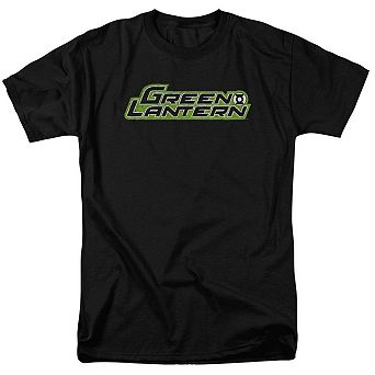 Green Lantern Scribble Title Short Sleeve Adult T-shirt