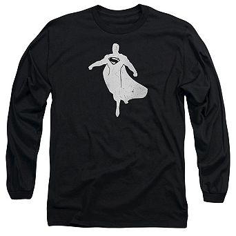 Batman V Superman Superman Silhouette Long Sleeve Adult T-shirt