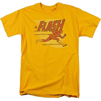 Dc Comics Flash Speed Lines Short Sleeve Adult T-shirt