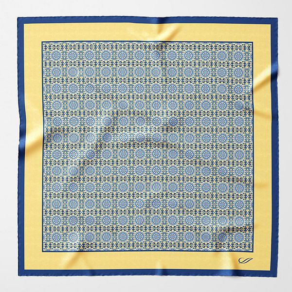 Lucca - Hand Rolled Silk Neckerchief For Men